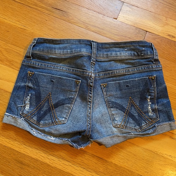 Bundle of Sz 00 XXS Cuffed Denim Shorts - Picture 10 of 13